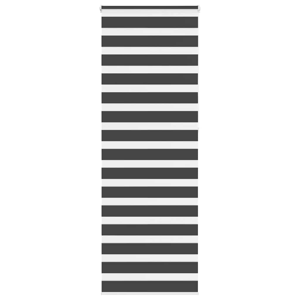 Triibuline ruloo must 90x230 cm kanga laius 85,9 cm polüester