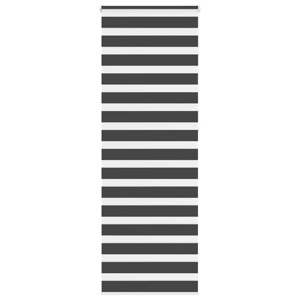 Triibuline ruloo must 85x230 cm kanga laius 80,9 cm polüester