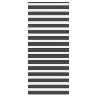 Полосатая рулонная штора черная 105x230 см, ширина ткани 100,9 см, полиэстер