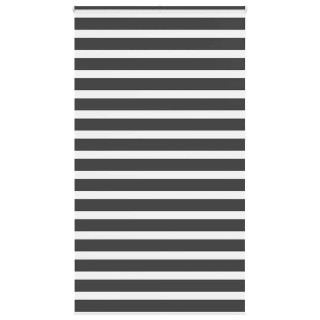 Triibuline ruloo must 125x230 cm kanga laius 120,9 cm polüester