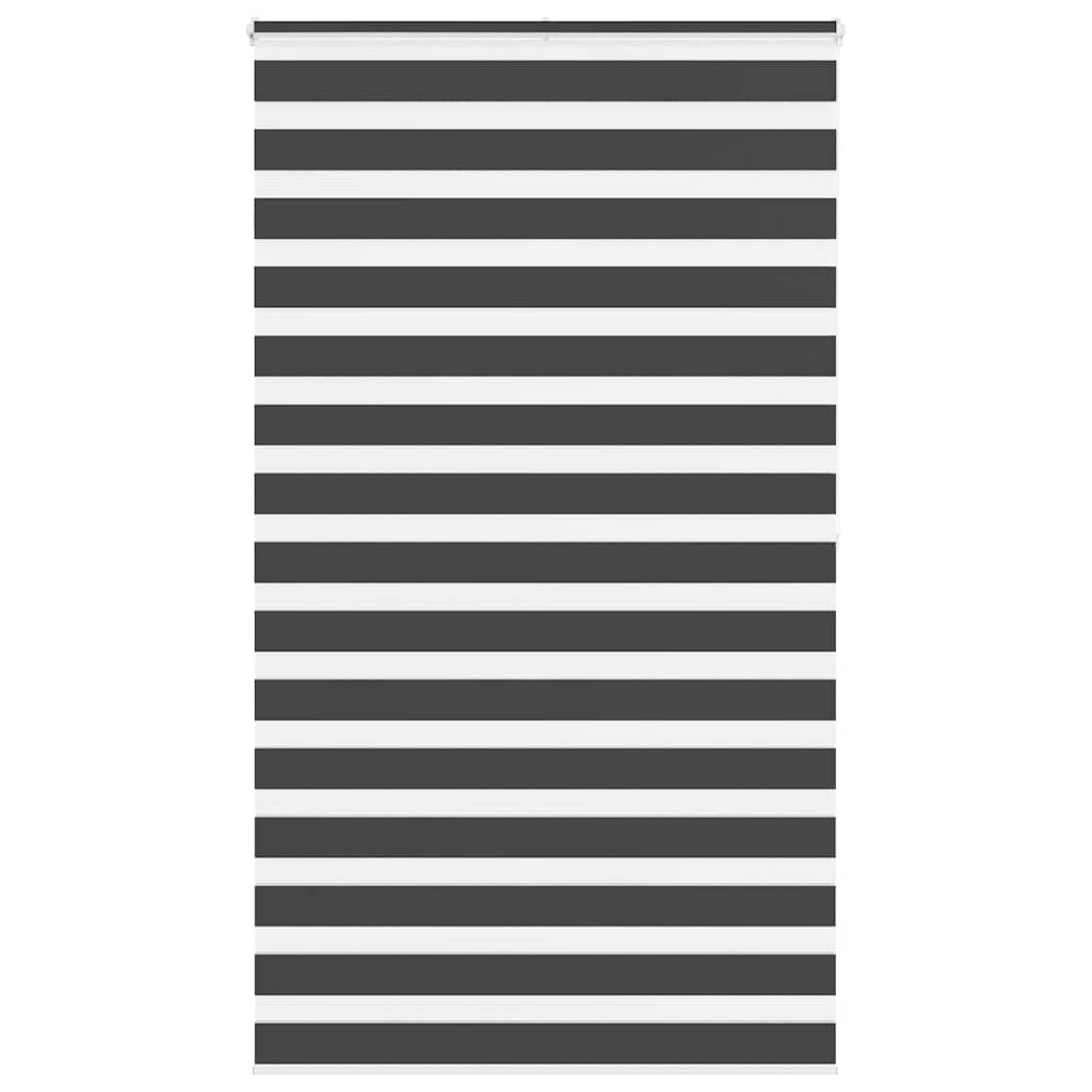 Triibuline ruloo must 120x200 cm kanga laius 115,9 cm polüester