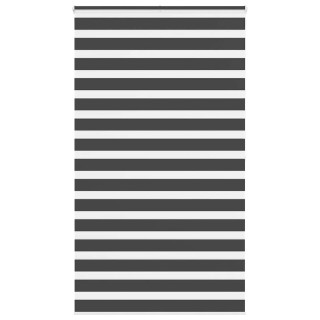 Triibuline ruloo must 135x200 cm kanga laius 130,9 cm polüester