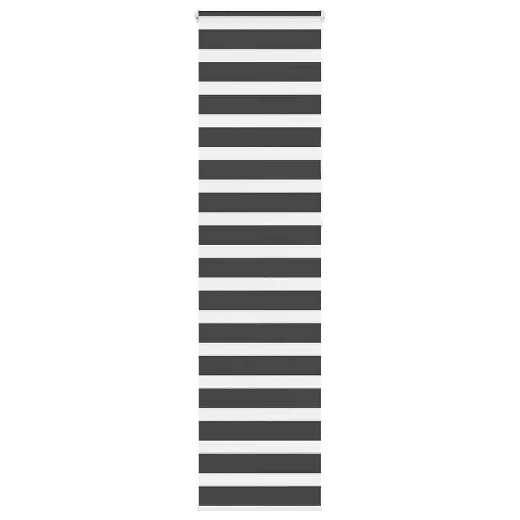 Triibuline ruloo must 50x230 cm kanga laius 45,9 cm polüester