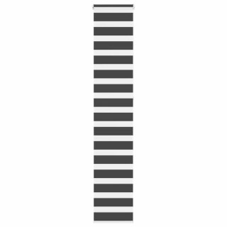 Полосатая рулонная штора черная 45x230 см, ширина ткани 40,9 см, полиэстер