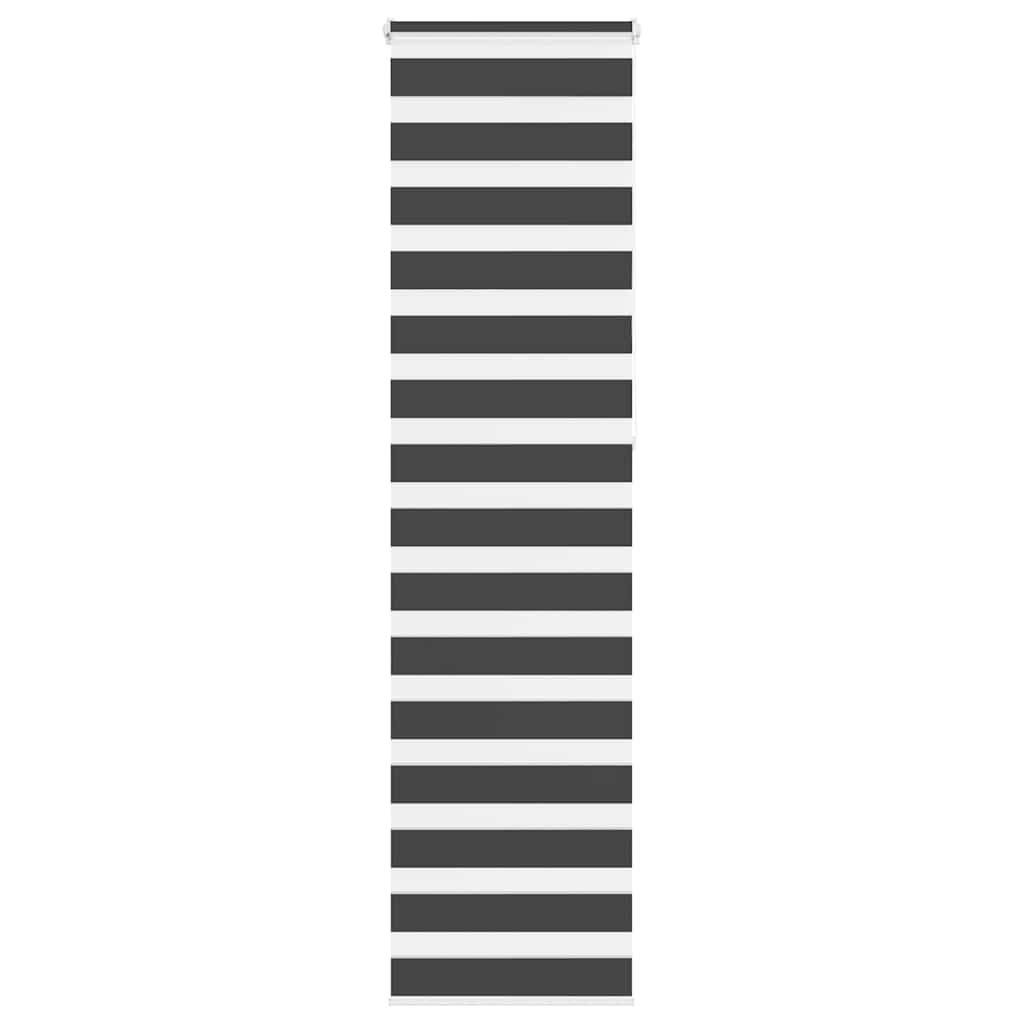 Triibuline ruloo must 55x230 cm kanga laius 50,9 cm polüester