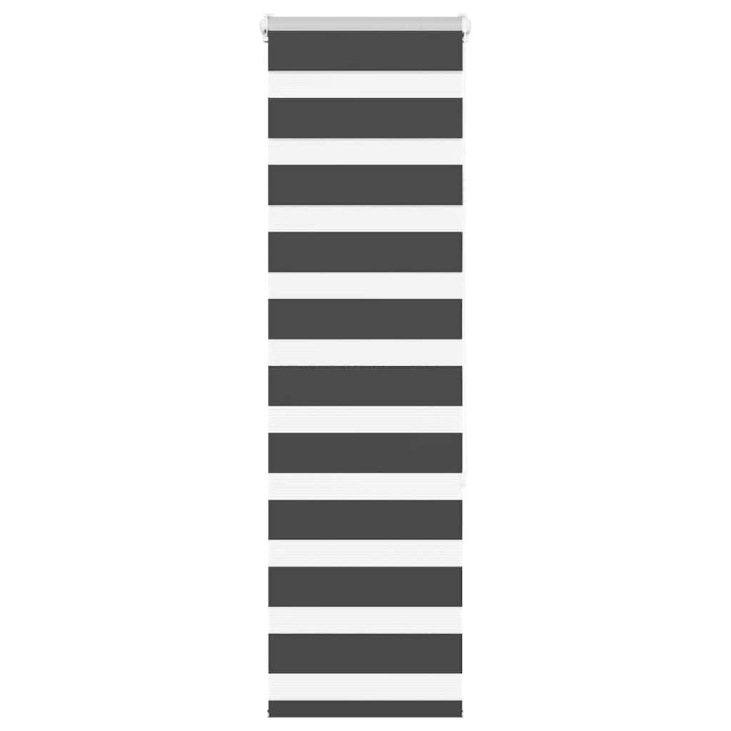 Triibuline ruloo must 50x150 cm kanga laius 45,9 cm polüester