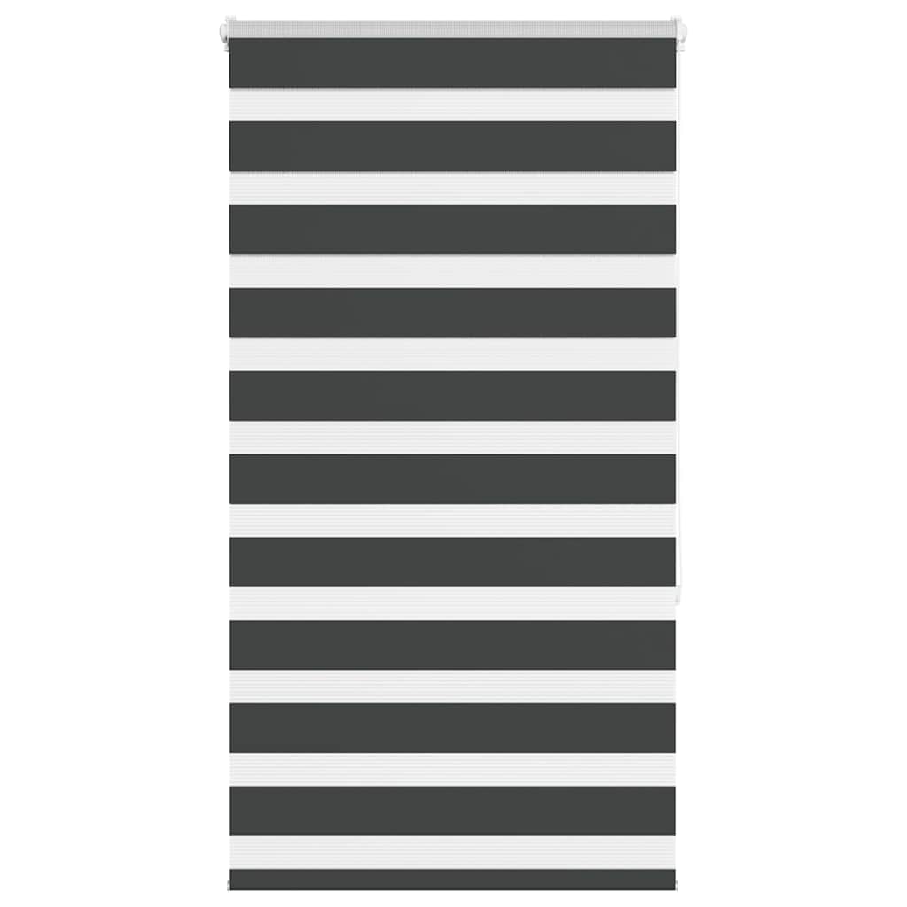 Triibuline ruloo must 70x150 cm kanga laius 65,9 cm polüester