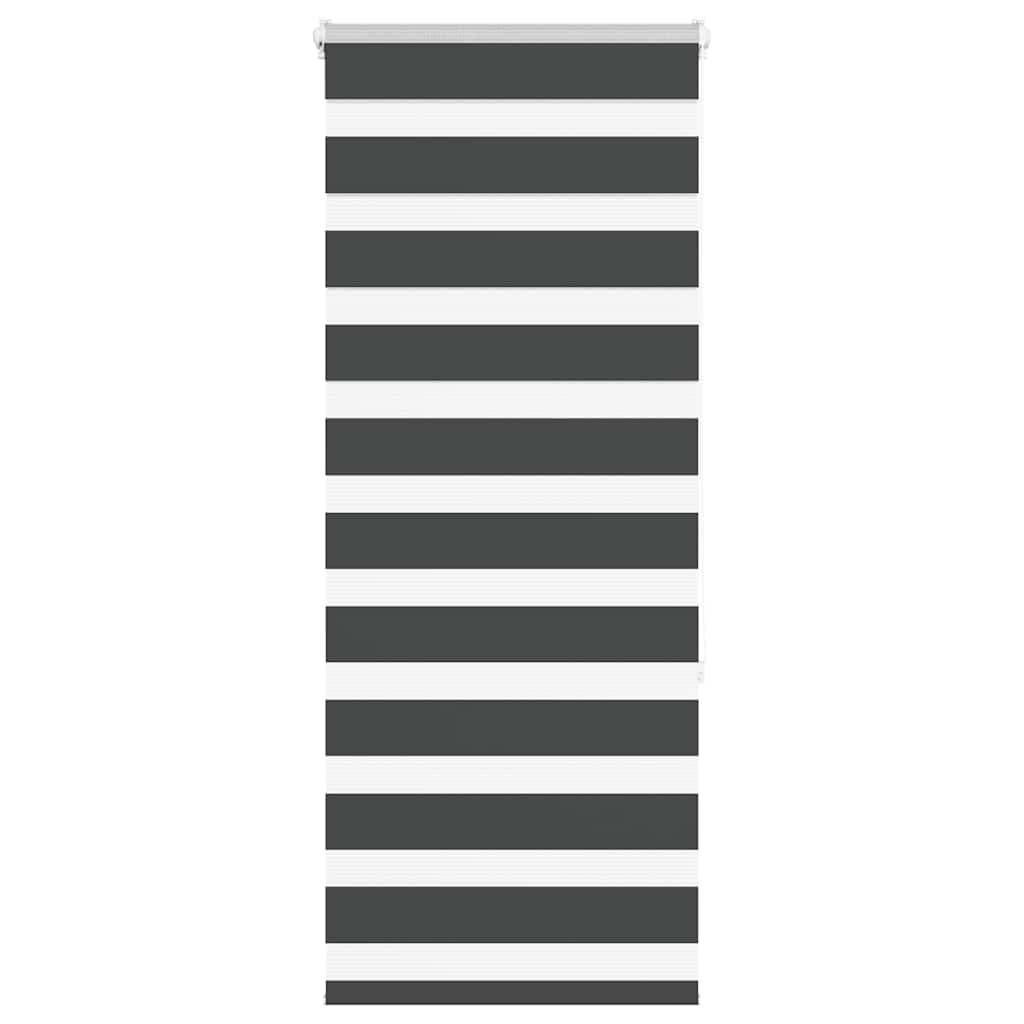 Triibuline ruloo must 65x150 cm kanga laius 60,9 cm polüester