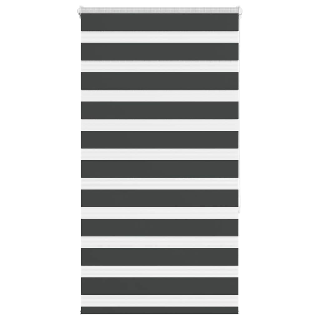 Triibuline ruloo must 85x150 cm kanga laius 80,9 cm polüester