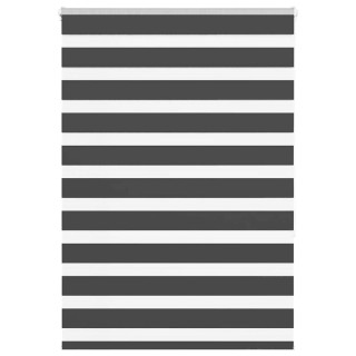 Полосатая рулонная штора черная 100x150 см ширина ткани 95,9 см полиэстер