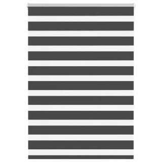 Triibuline ruloo must 115x150 cm kanga laius 110,9 cm polüester