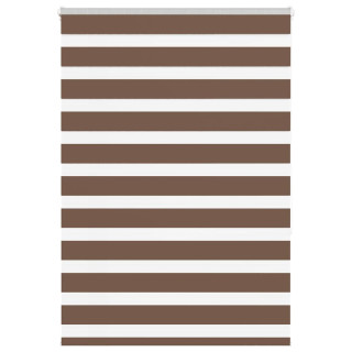 Рулонная штора в полоску коричневого цвета 100x150 см ширина ткани 95,9 см полиэстер