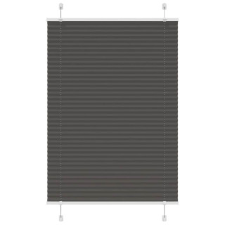 Плиссированная рулонная штора черная 90x150 см, ширина ткани 89,4 см, полиэстер