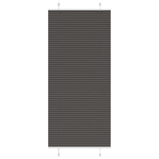 плиссированная штора черная 95x200 см ширина ткани 94,4 см полиэстер