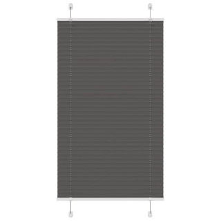 Плиссированная штора черная 70x150 см, ширина ткани 69,4 см, полиэстер