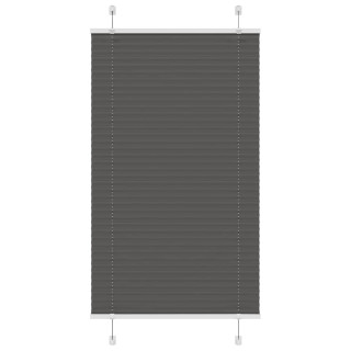 plisseeritud ruloo must 75x150 cm kanga laius 74,4 cm polüester