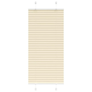 Плиссированная кремовая штора 65x150 см, ширина ткани 64,4 см, полиэстер