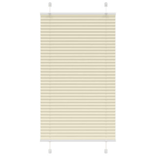 Плиссированная штора кремового цвета 75x150 см, ширина ткани 74,4 см, полиэстер