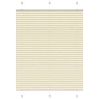 Плиссированная кремовая штора 105x150 см, ширина ткани 104,4 см, полиэстер