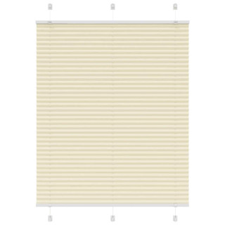 Плиссированная штора кремового цвета 110x150 см, ширина ткани 109,4 см, полиэстер