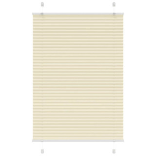 Плиссированная штора кремового цвета 90x100 см, ширина ткани 89,4 см, полиэстер