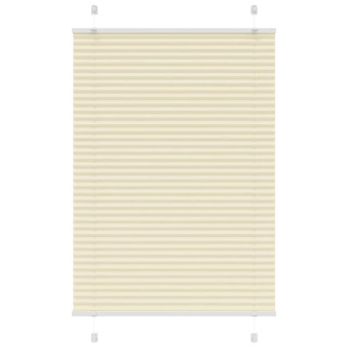 Плиссированная штора кремового цвета 95x100 см, ширина ткани 94,4 см, полиэстер