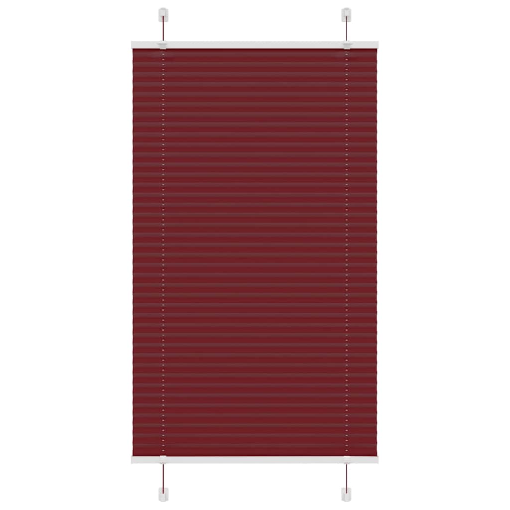 plisseeritud ruloo Bordeaux punane 80x150 cm Kanga laius