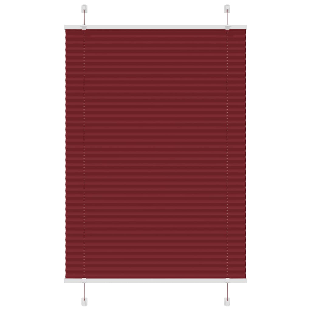 plisseeritud ruloo Bordeaux punane 100x150 cm Kanga laius
