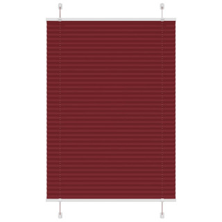 Плиссированная штора бордового цвета 100x150 см (ширина ткани)