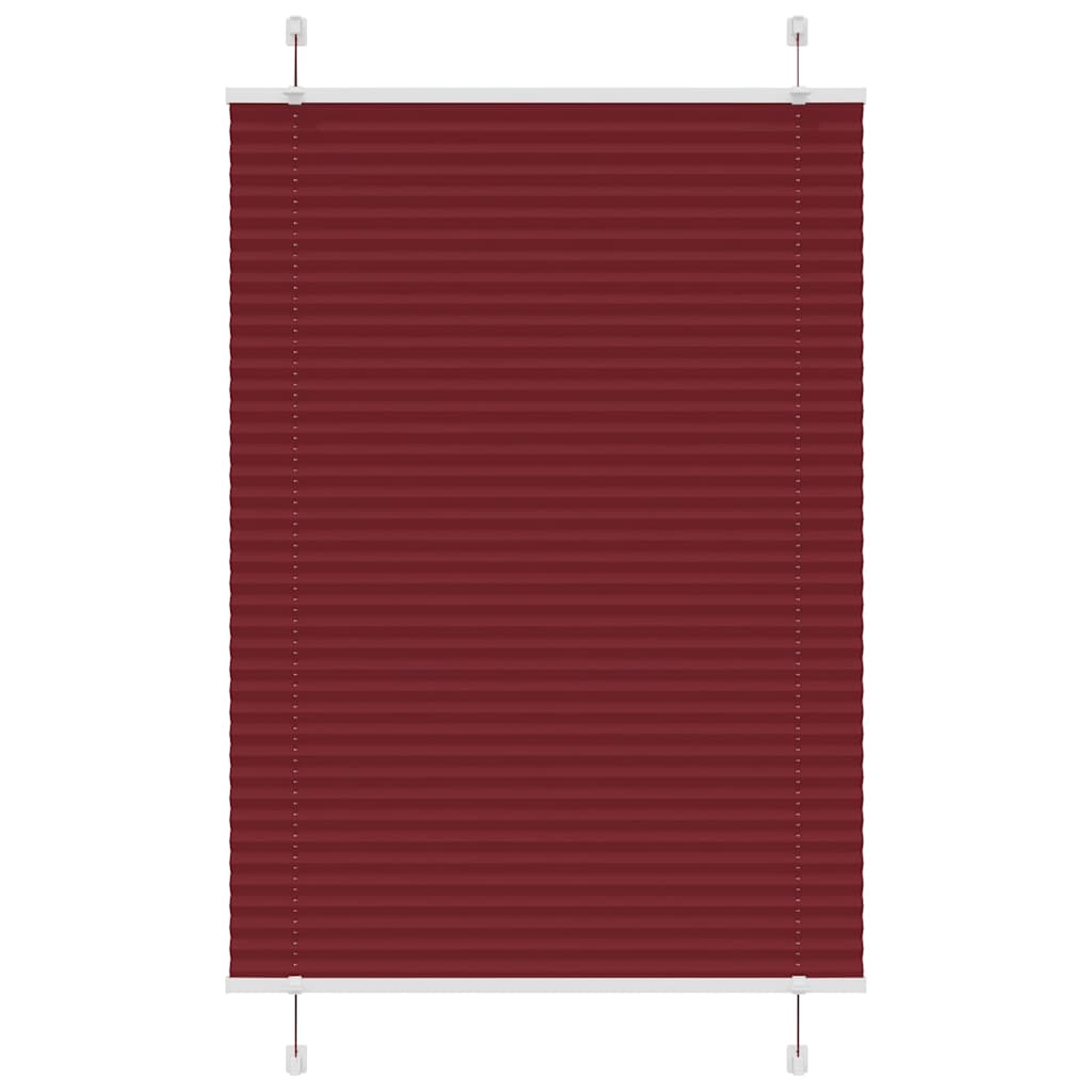 plisseeritud ruloo Bordeaux punane 95x150 cm Kanga laius