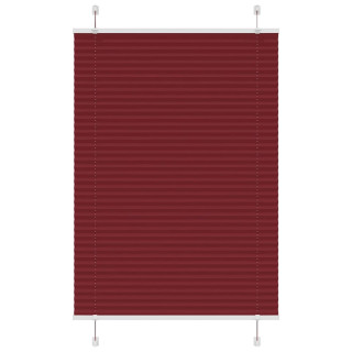 Плиссированная штора бордового цвета 95x150 см, ширина ткани