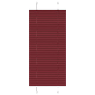 Плиссированная штора бордового цвета 60x150 см, ширина ткани