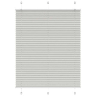 plisseeritud ruloo helehall 105x150 cm kanga laius 104,4 cm