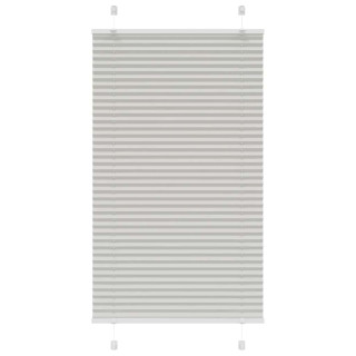 Плиссированная штора светло-серая 80x100 см, ширина ткани 79,4 см