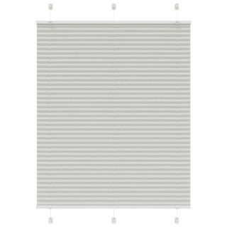 plisseeritud ruloo helehall 105x100 cm kanga laius 104,4 cm