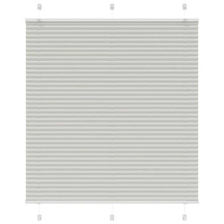 Плиссированная штора светло-серая 120x100 см, ширина ткани 119,4 см