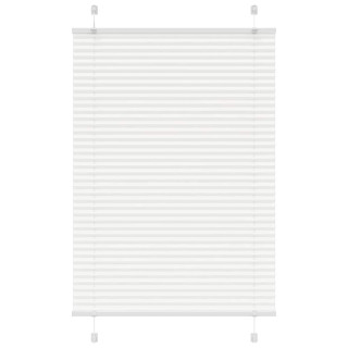 Плиссированная штора белая 85x100 см, ширина ткани 84,4 см