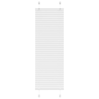 Плиссированная штора белая 45x150 см, ширина ткани 44,4 см