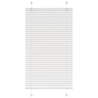 Белая плиссированная штора 70x150 см, ширина ткани 69,4 см