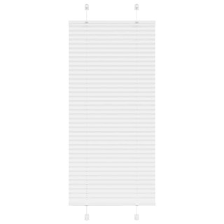 Белая плиссированная штора 60x100 см, ширина ткани 59,4 см