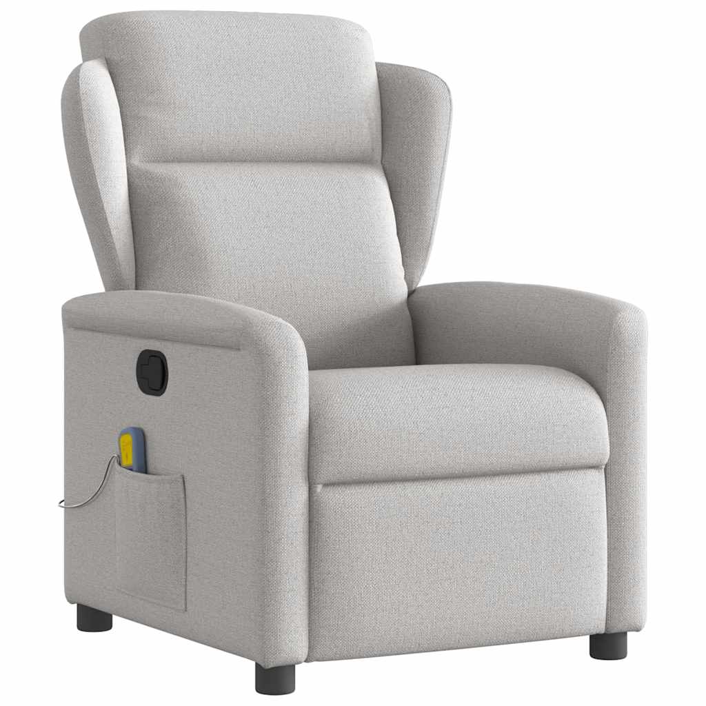 Massage Recliner Tool Cloud Grey Fabric