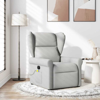 Massage Recliner Tool Cloud Grey Fabric