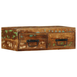 Seinale kinnitatav telerikapp, 60 x 30 x 19 cm, taastatud puit