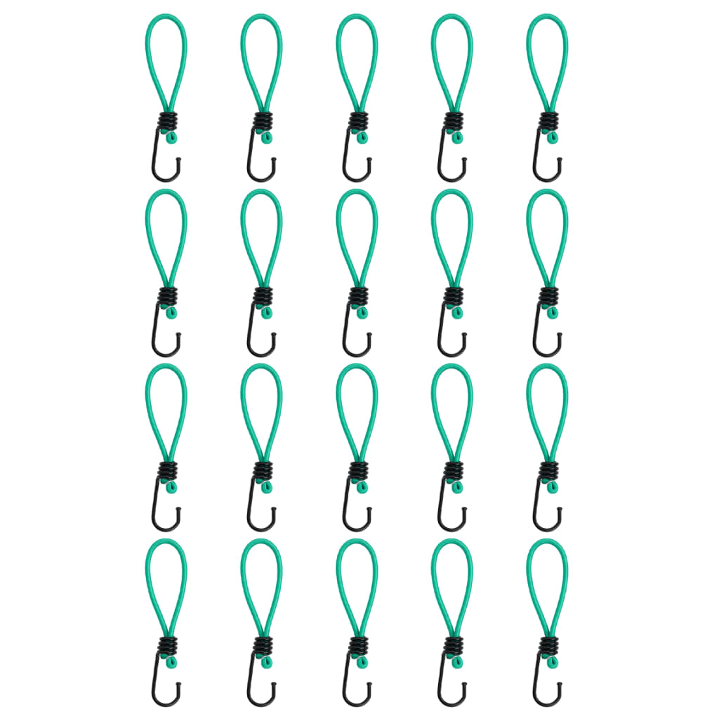 Эластичные шнуры с крючком 20 шт, 15 см