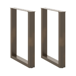 söögilaua jalad U-kujulised 2 tk, naturaalne teras, 70 x (72–73) cm, teras