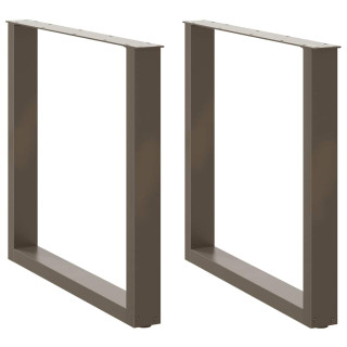 söögilaua jalad U-kujulised 2 tk, naturaalne teras, 80 x (72–73) cm, teras