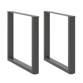 söögilaua jalad U-kujulised 2 tk, antratsiithall, 90 x (72-73) cm, teras