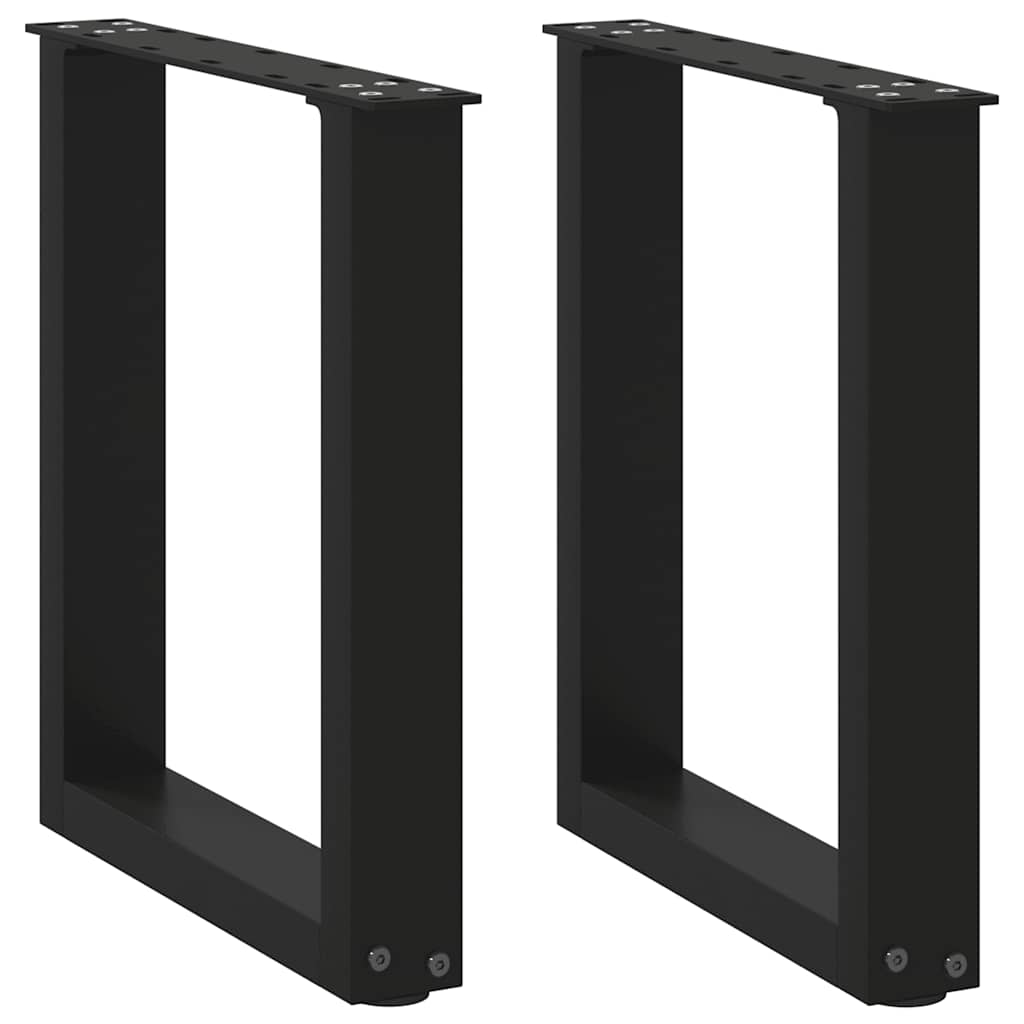 U-образные ножки для кофейного столика, 2 шт., черные, 28 x (42-43) см, стальные