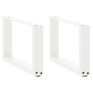 U-образные ножки для кофейного столика, 2 шт., белые, 50 x (30-31) см, стальные