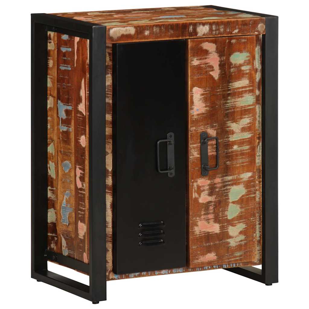 Разноцветный буфет из переработанной древесины, 55x35x70 см